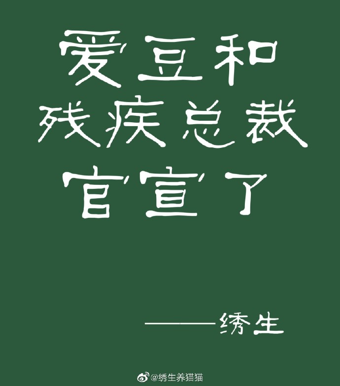爱豆和残疾总裁官宣了